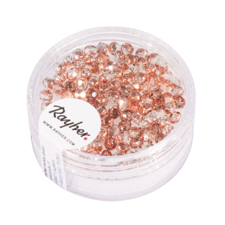 Perles facettées en verre 3 mm - Rayher - Rougier et Plé