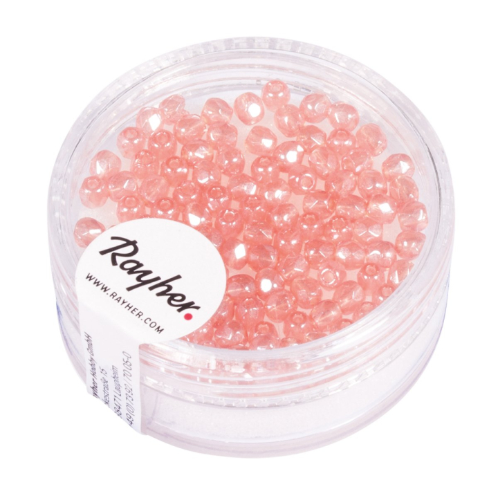Perles facettées opaques 3 mm - Rayher - Rougier et Plé