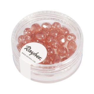 Perles facettées opaques 6 mm - Rayher - Rougier et Plé
