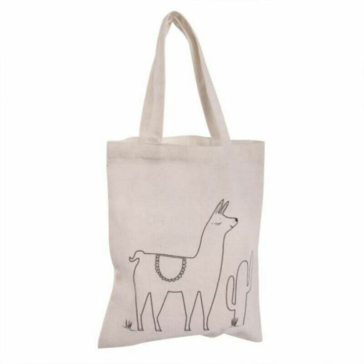 Sac en coton Lama 20 x 25 cm - Rayher - Rougier et Plé