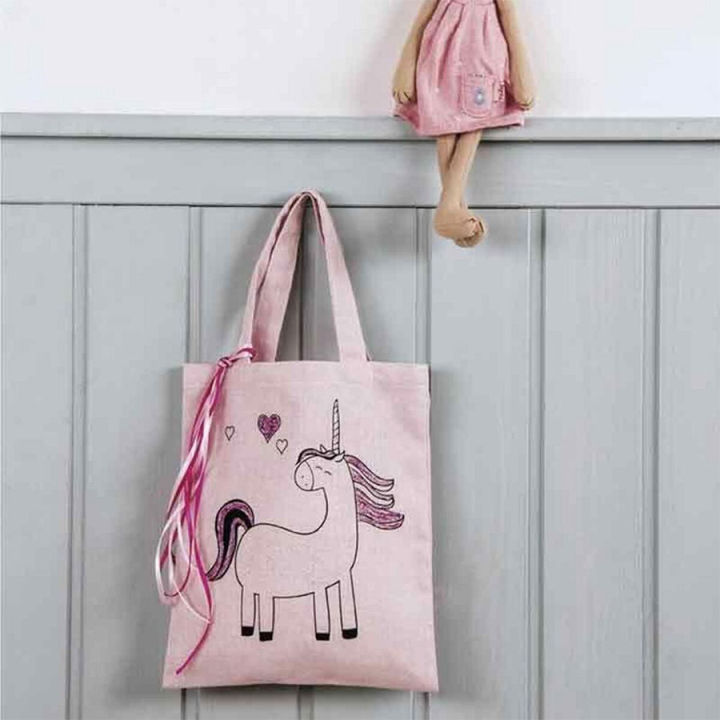 Sac en coton Licorne 20 x 25 cm - Rayher - Rougier et Plé