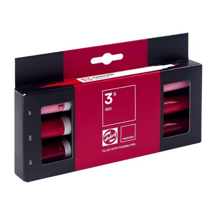 Marqueur double pointe Set Red 3 pcs - Talens - Rougier et Plé