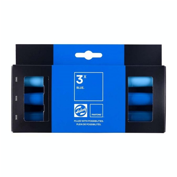 Marqueur double pointe Set Blue 3 pcs - Talens - Rougier et Plé