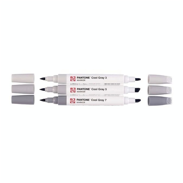 Marqueur double pointe Set Cool Gray 3 pcs - Talens - Rougier et Plé