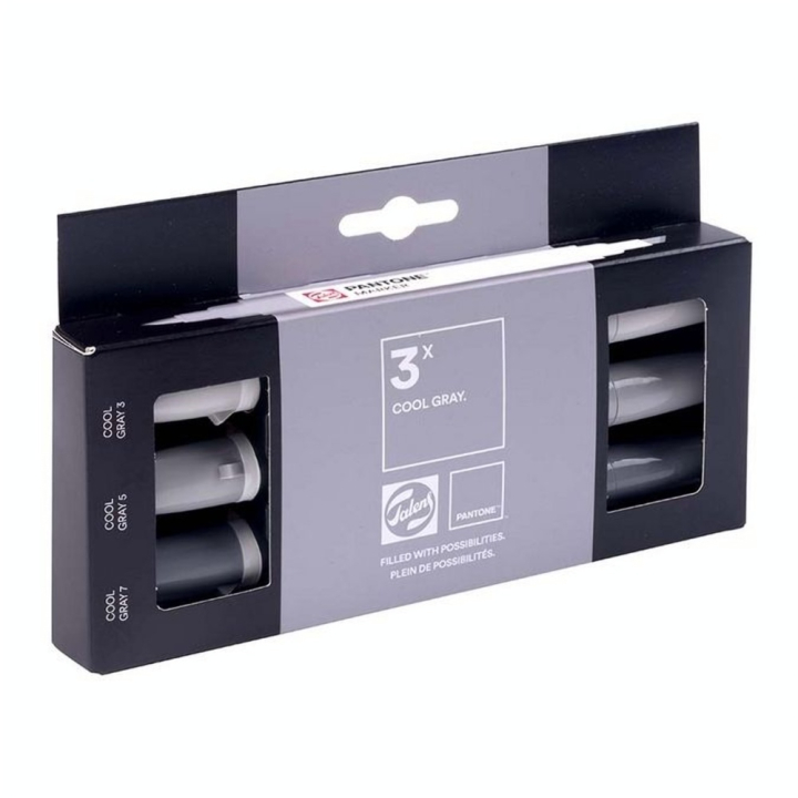 Marqueur double pointe Set Cool Gray 3 pcs - Talens - Rougier et Plé