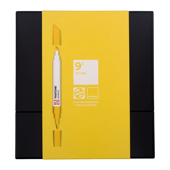 Marqueur double pointe Set Yellow 9 pcs - Talens - Rougier et Plé
