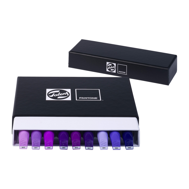 Marqueur double pointe Set Purple 9 pcs - Talens - Rougier et Plé
