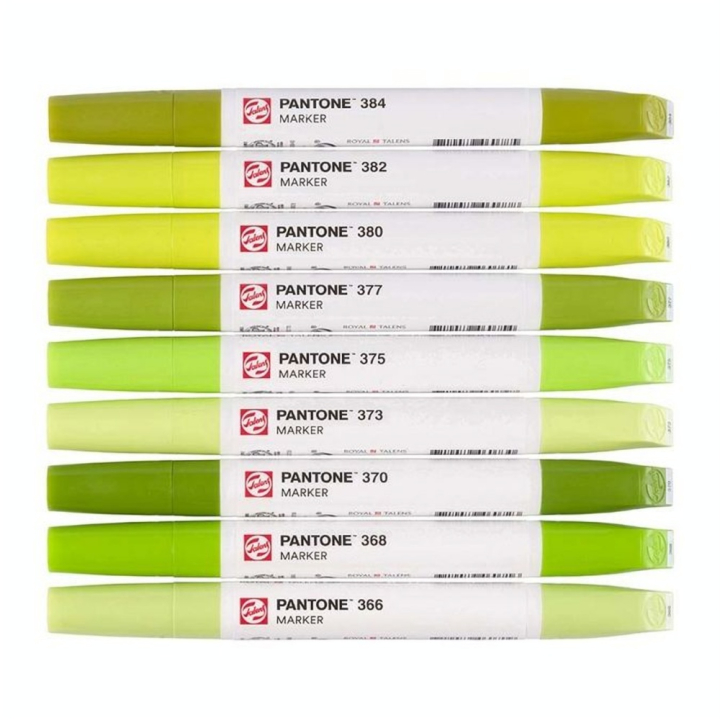 Marqueur double pointe Set Green Yellow 9 pcs - Talens - Rougier et Plé