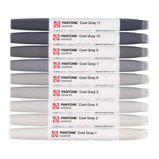 Marqueur double pointe Set Cool Gray 9 pcs - Talens - Rougier et Plé