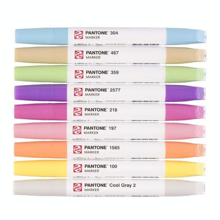 Marqueur double pointe Set Pastel 9 pcs - Talens - Rougier et Plé