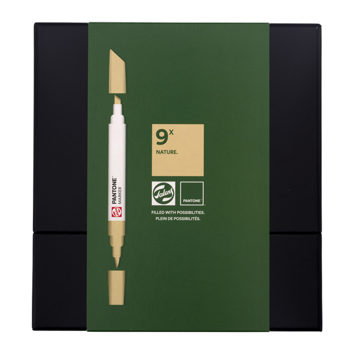 Marqueur double pointe Set Nature 9 pcs - Talens - Rougier et Plé