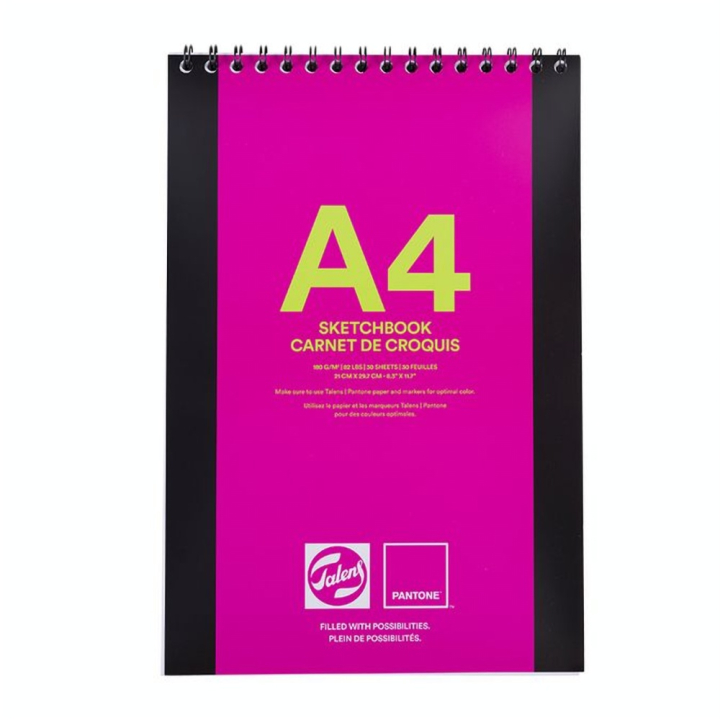 Bloc dessin à spirale 180 g/m² 30 feuilles - Talens - Rougier et Plé
