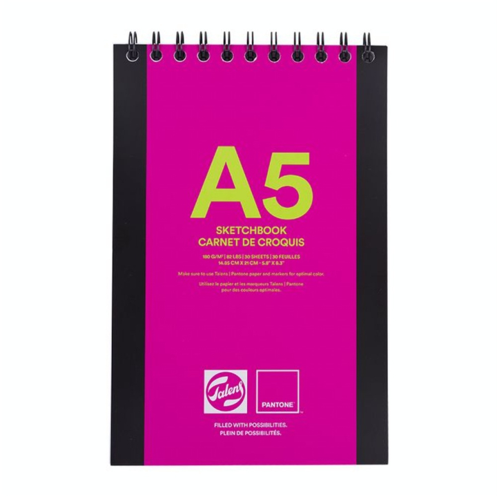 Bloc dessin à spirale 180 g/m² 30 feuilles - Talens - Rougier et Plé