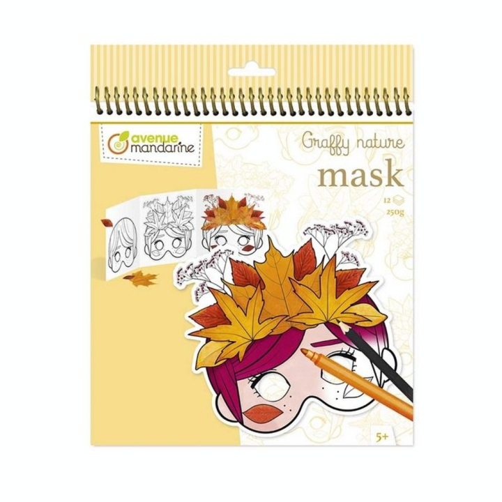 Carnet de coloriage Graffy Nature Pop Mask - Avenue Mandarine - Rougier et Plé