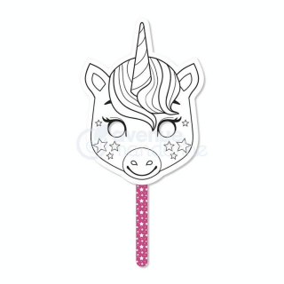 Masque à colorier Graffy Stick Licorne - Avenue Mandarine - Rougier et Plé
