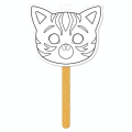 Masque à colorier Graffy Stick Chat - Avenue Mandarine - Rougier et Plé