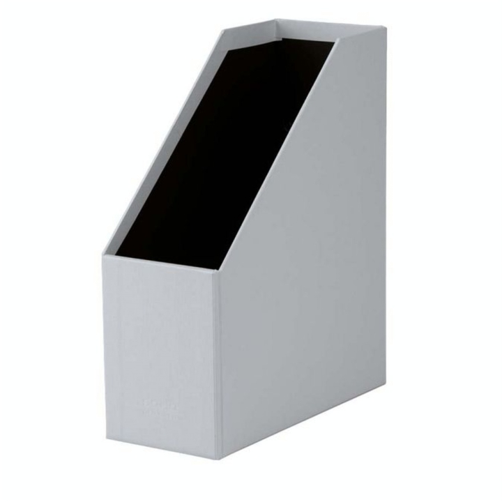 Boîte à pans coupés Porte-étiquette S.O.H.O 31,5 x 26 cm Dos 11,5 cm Gris - Rössler - Rougier et Plé