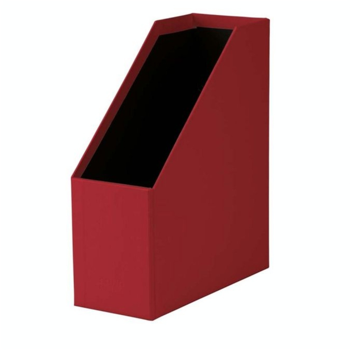 Boîte à pans coupés Porte-étiquette S.O.H.O 31,5 x 26 cm Dos 11,5 cm Rouge - Rössler - Rougier et Plé