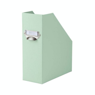 Boîte à pans coupés Porte-étiquette S.O.H.O 31,5 x 26 cm Dos 11,5 cm Vert clair - Rössler - Rougier et Plé
