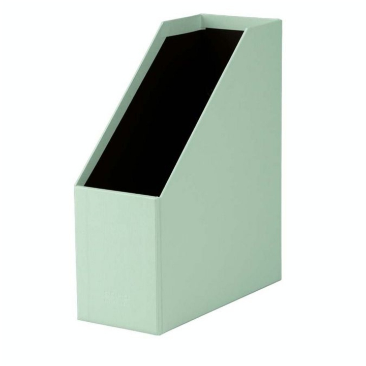 Boîte à pans coupés Porte-étiquette S.O.H.O 31,5 x 26 cm Dos 11,5 cm Vert clair - Rössler - Rougier et Plé