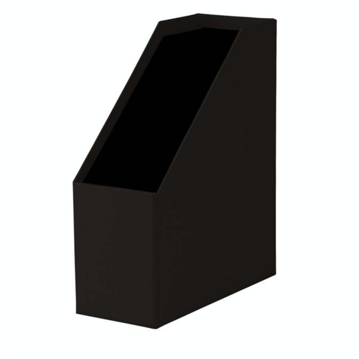 Boîte à pans coupés Porte-étiquette S.O.H.O 31,5 x 26 cm Dos 11,5 cm Noir - Rössler - Rougier et Plé