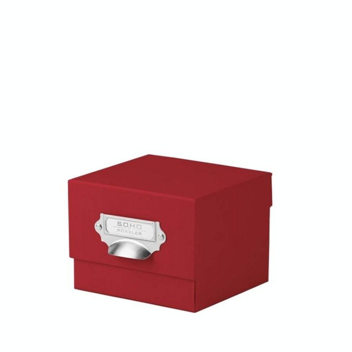 Boîte à photos et cartes A6 S.O.H.O 12,5 x 16,7 x 15,2 cm Rouge - Rössler - Rougier et Plé