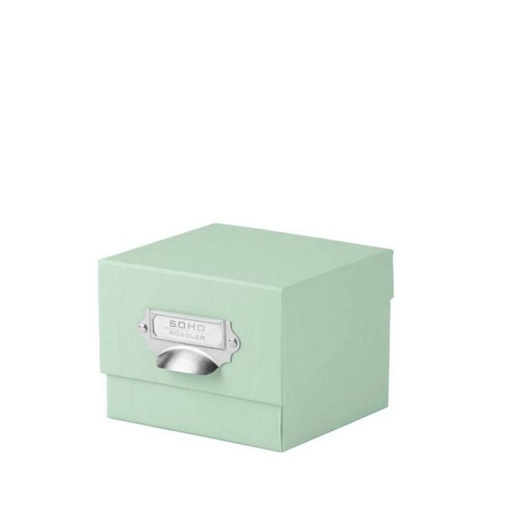 Boîte à photos et cartes A6 S.O.H.O 12,5 x 16,7 x 15,2 cm Vert clair - Rössler - Rougier et Plé