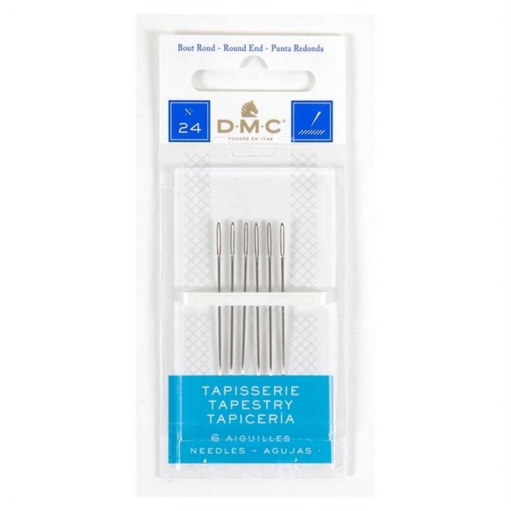 Aiguilles à tapisserie n°24 - 6 pcs - DMC - Rougier et Plé