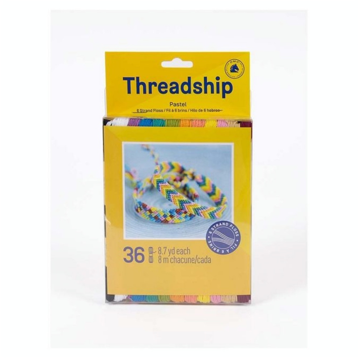 Echevettes de fils Pastel 8 m 36 pcs - DMC - Rougier et Plé