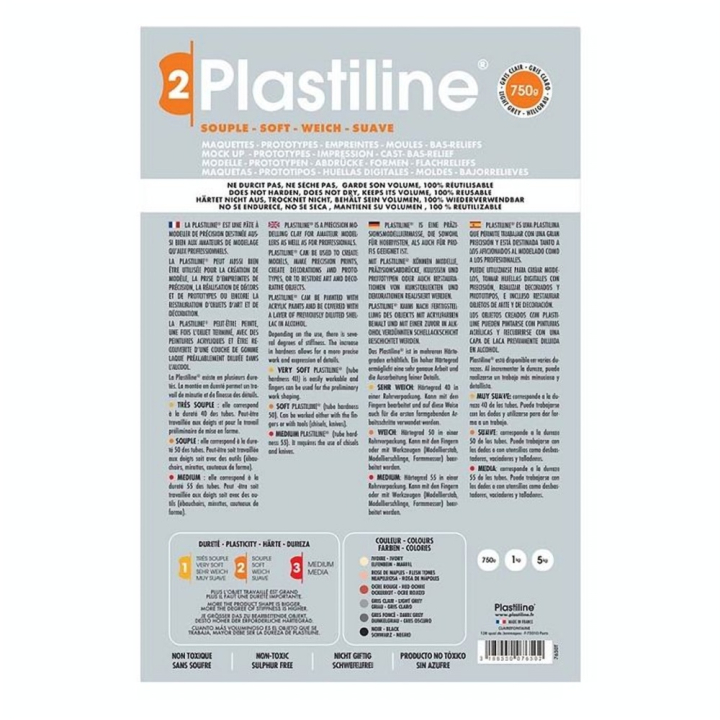 Pâte à modeler de précision souple 750 g - Plastiline - Rougier et Plé