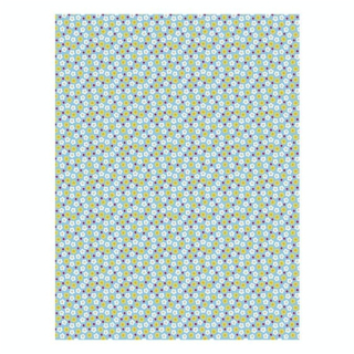 Papier 852 Fleurs jaunes et blanches - Décopatch - Rougier et Plé
