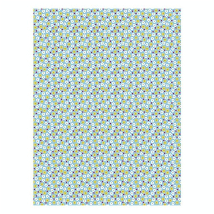 Papier 852 Fleurs jaunes et blanches - Décopatch - Rougier et Plé