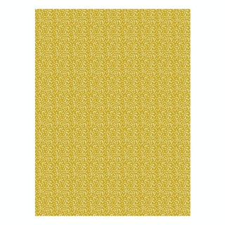 Papier 862 Abstrait pois blanc Fond jaune foncé - Décopatch - Rougier et Plé