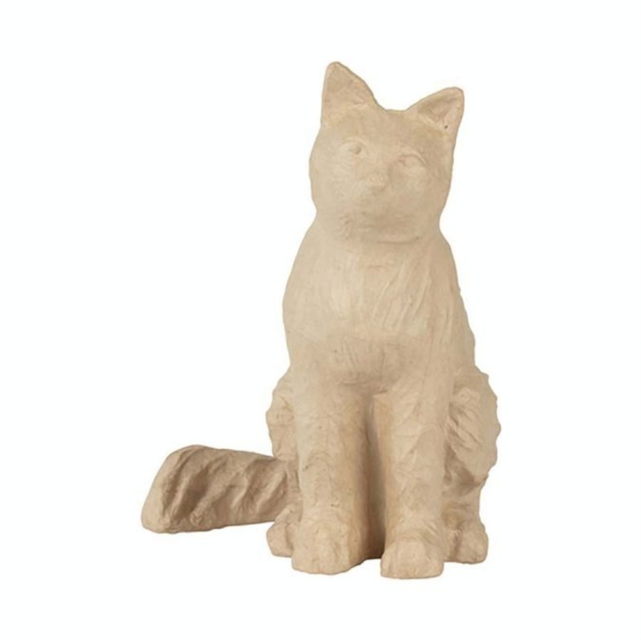 Chat en papier mâché 41 cm - Décopatch - Rougier et Plé