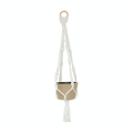 Grande suspension macramé avec cache-pot 12,5 x 12,5 x 57 cm - Décopatch - Rougier et Plé