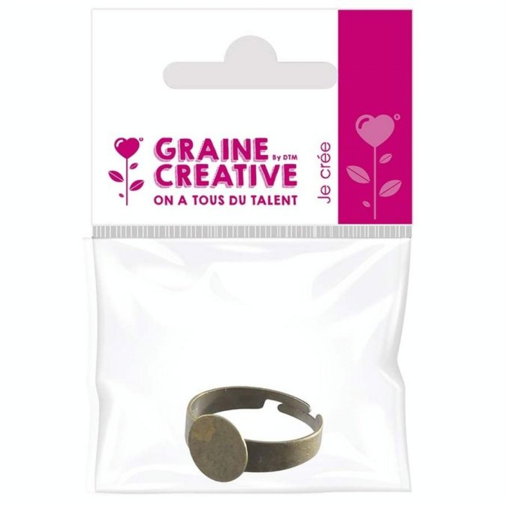 Bague Plateau ø 10 mm Coloris bronze - Graine Créative - Rougier et Plé