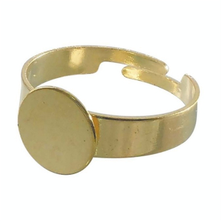 Bague Plateau ø 10 mm Coloris doré - Graine Créative - Rougier et Plé