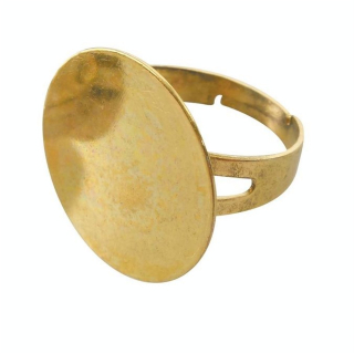 Bague Plateau ø 20 mm Coloris vieil or - Graine Créative - Rougier et Plé