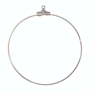 Boucle d'oreille Créole 2 pcs ø 5 cm Coloris argent - Graine Créative - Rougier et Plé