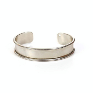 Bracelet rigide 7 x 5 x 1,5 cm Coloris argent - Graine Créative - Rougier et Plé