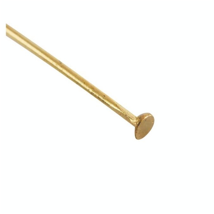 Clou de jonction Tête plate 10 pcs 50 mm Coloris or - Graine Créative - Rougier et Plé