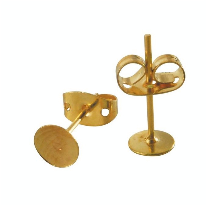 Clou d'oreille 6 pcs 12 mm Coloris or - Graine Créative - Rougier et Plé
