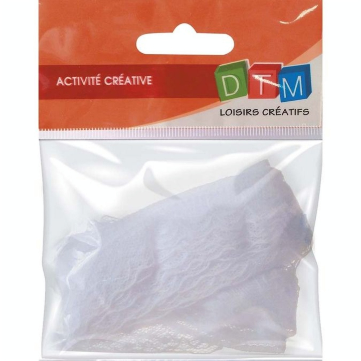 Dentelle blanche 5 m Vague - Graine Créative - Rougier et Plé