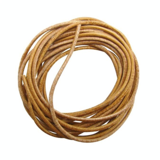 Lacet Croûte de Cuir ø 1,5 mm x 1 m 2 pcs - Graine Créative - Rougier et Plé