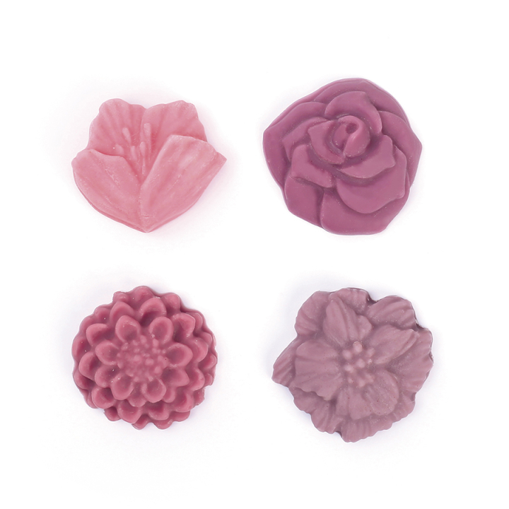 Moule 4 Fondants à Bougie Fleurs - Graine Créative - Rougier et Plé