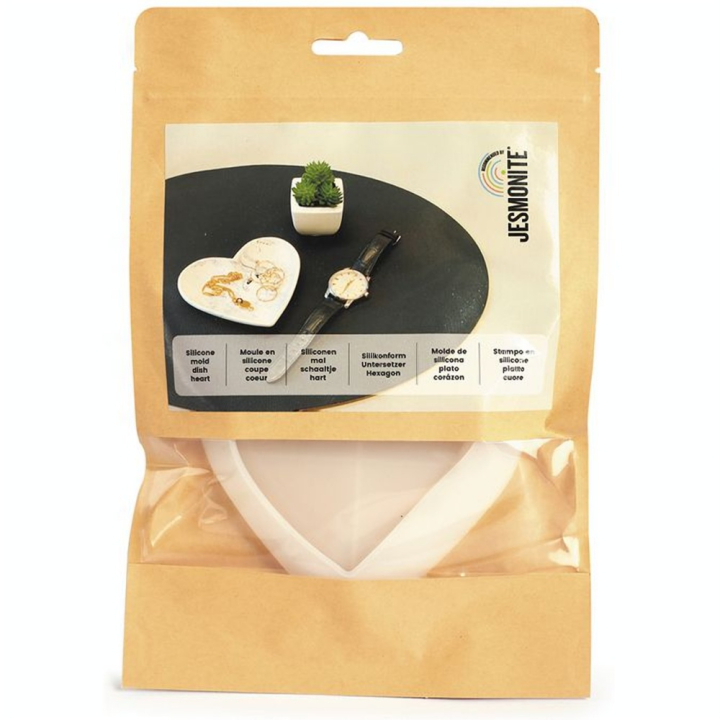 Moule en silicone 11,5 x 12,5 cm Coupe Cœur - Jesmonite - Rougier et Plé