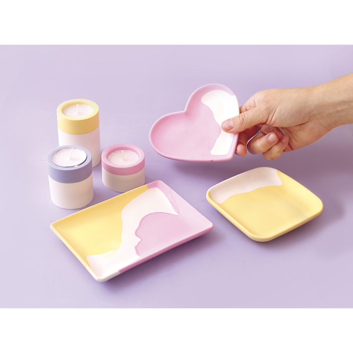 Moule en silicone 11,5 x 12,5 cm Coupe Cœur - Jesmonite - Rougier et Plé
