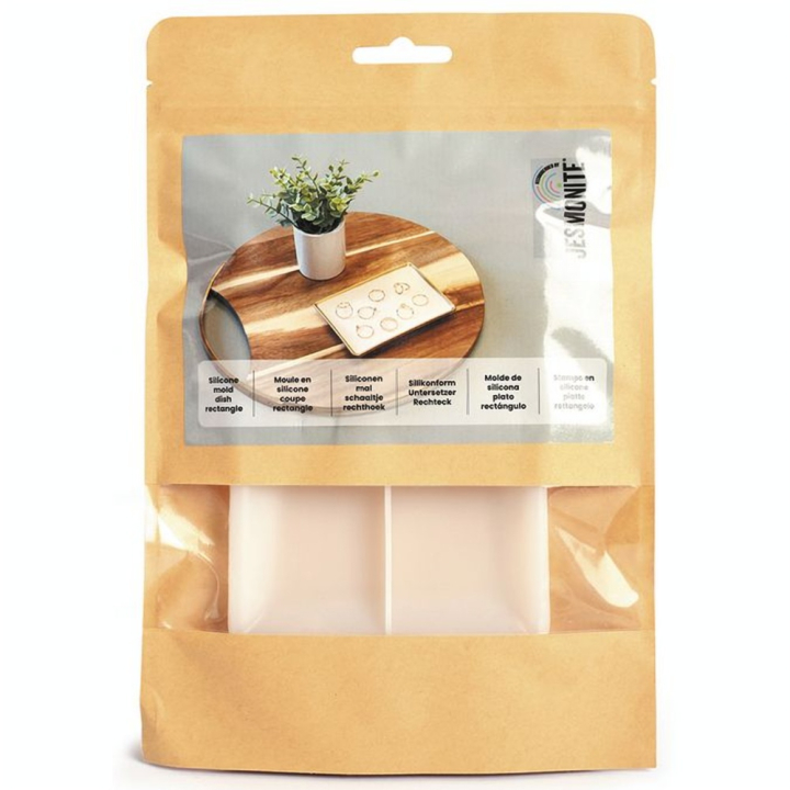 Moule en silicone 15 x 11 cm Coupe Rectangle - Jesmonite - Rougier et Plé