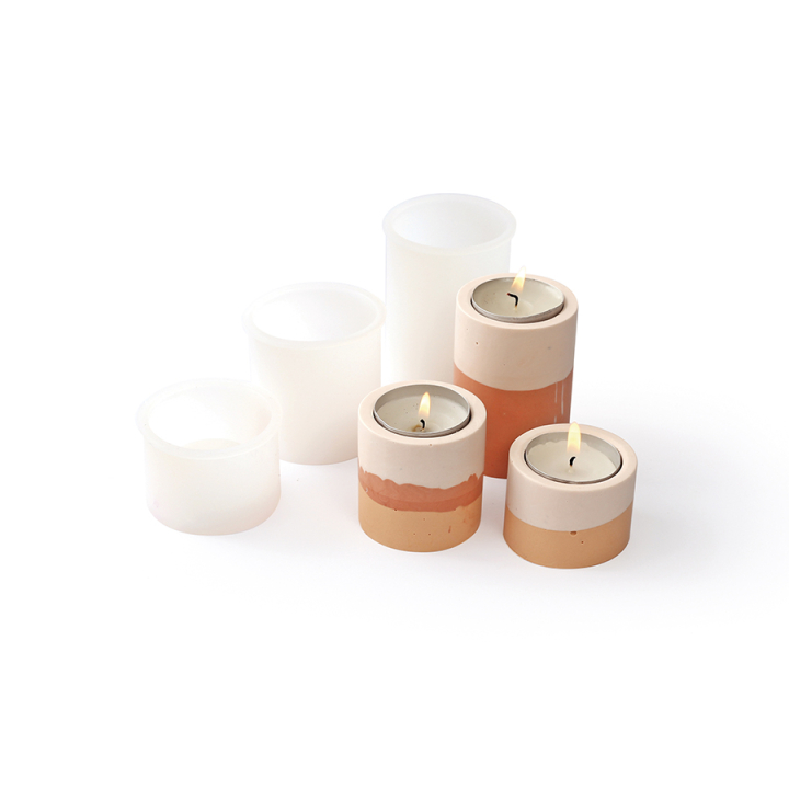 Moule en silicone 3 Porte-bougies - Jesmonite - Rougier et Plé