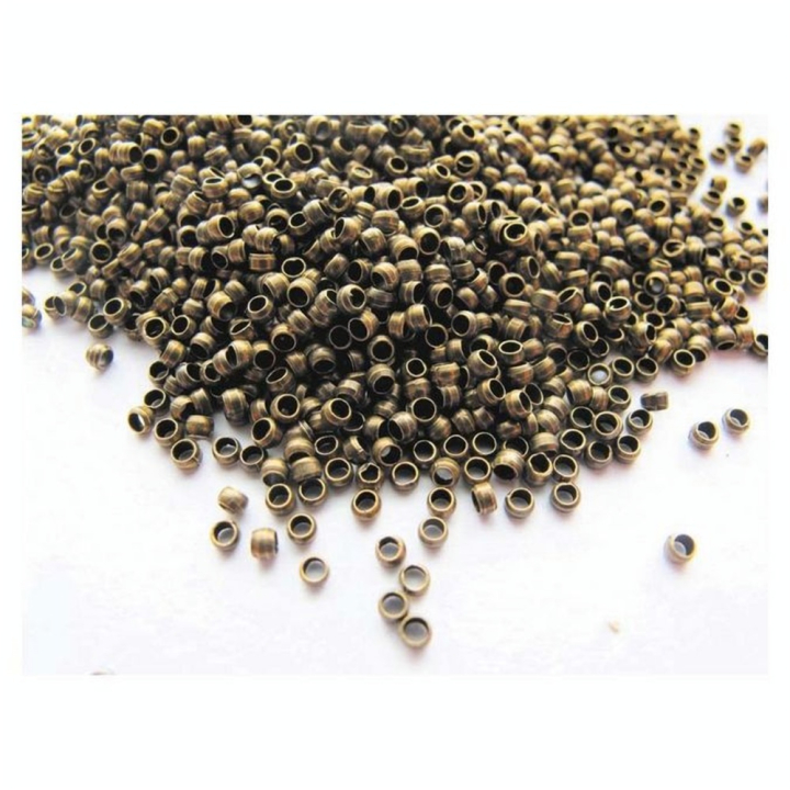 Perles à écraser 2 mm 60 pcs Coloris bronze - Graine Créative - Rougier et Plé